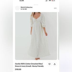 Worth Collective Ivory Maxi Dress